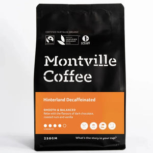 Montville Coffee Hinterland Decaffeinated *Whole Bean - Certified Organic